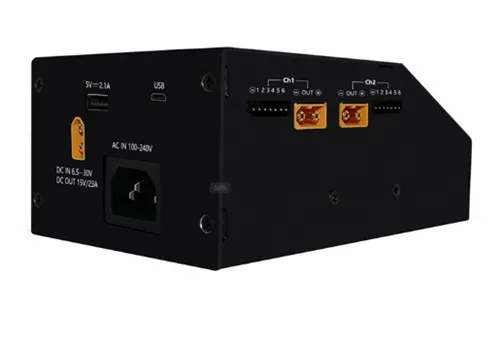 HOTA D6 + AC 300 Вт DC 2X325W 2X15A двухканальный умный аккумулятор Lipo зарядное устройство Dis