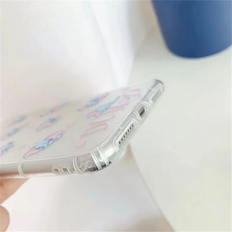 Чехол для телефона с забавным рисунком слона iphone Xs MAX XR X 6 6s 7 8 plus прозрачный мягкий