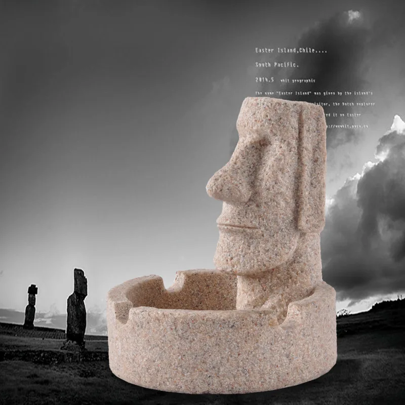 Easter Island Rapa Nui Stone Creative ashtray | Дом и сад