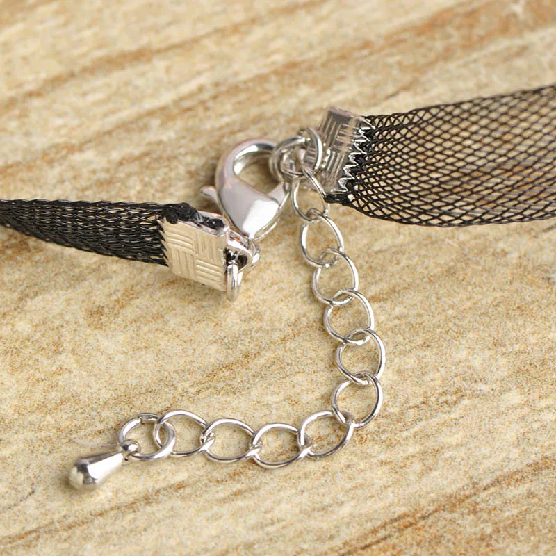 MECHOSEN Lace Chokers Necklaces For Women Sparkling Cubic Zirconia Pendant charms Collier Colar Mujer Party Jewelry chakra wicca | Украшения