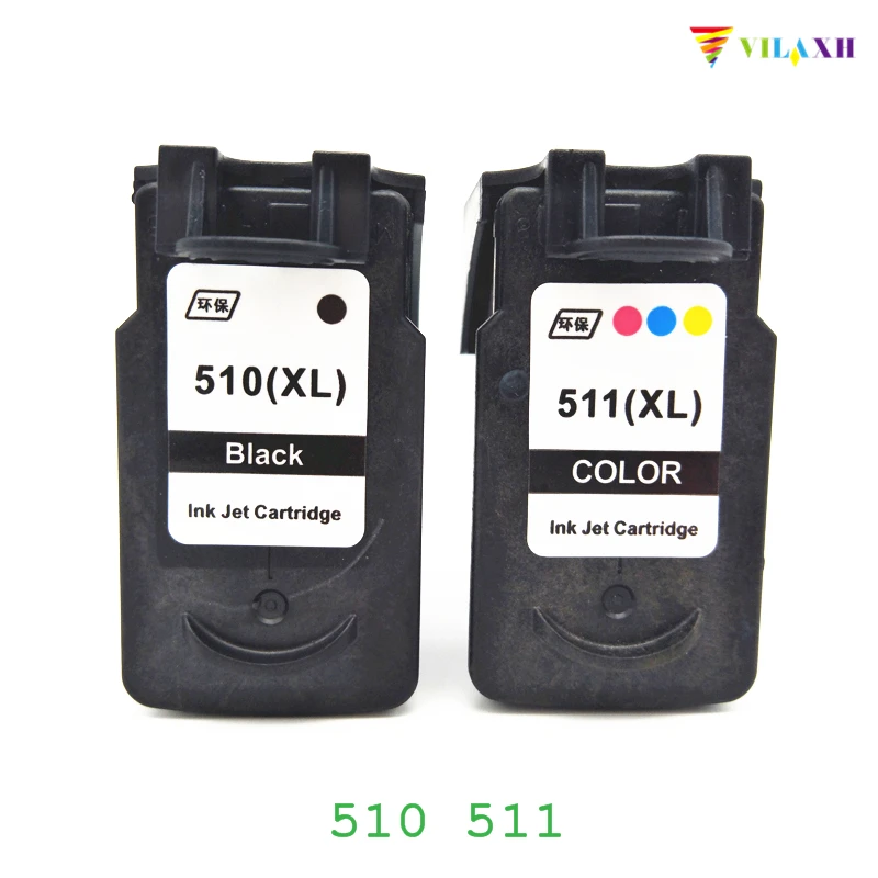 Vilaxh PG-510 PG510 чернильный картридж для Canon PG 510 CL511 Pixma iP2700 MP250 MP270 MP280 MP480 MX320 MX330 MX340 MX350 |