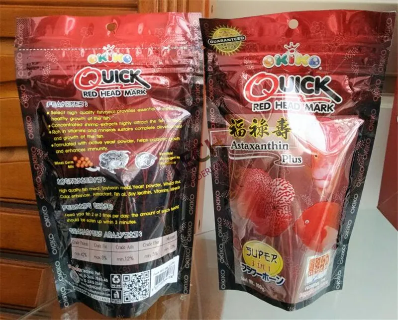 

100 г оригинальный Thailand Okiko Quick Red Mark, супер цветочный Рог, рыба, еда