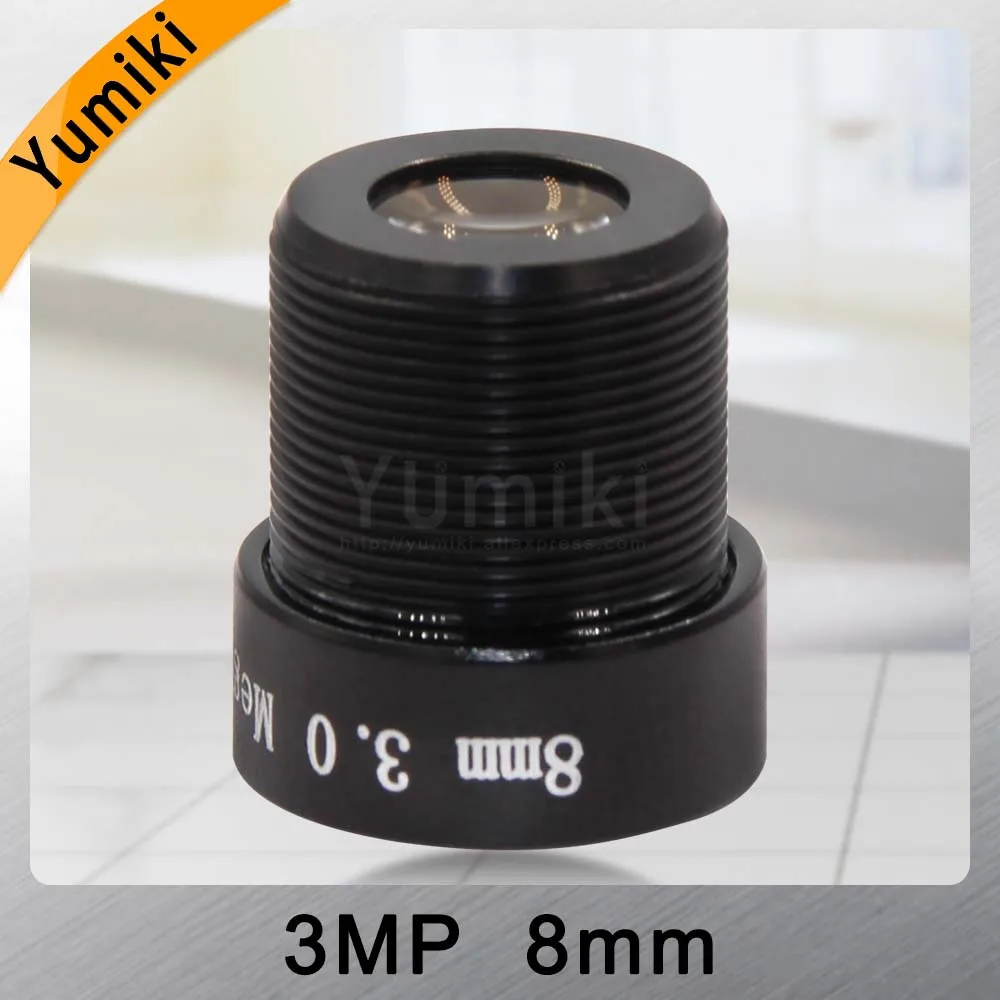 Yumiki 3,0 Megpixel M12 MTV 8 мм 3MP HD CCTV камера объектив IR HD камера безопасности Объектив фиксированная диафрагма