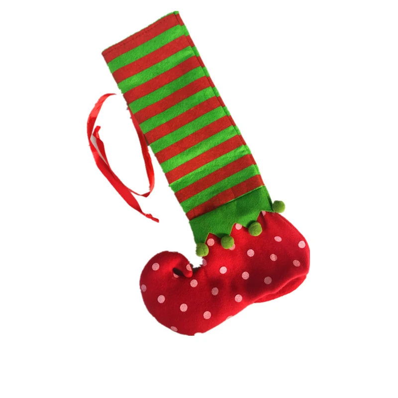 Творческий Новогодние товары носок форма бутылки вина Обложка сумки ручной