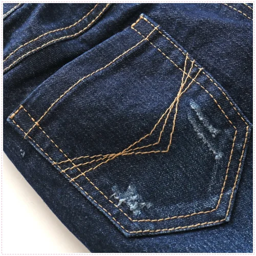 Детские потертые джинсы из хлопка весна 2019 детская одежда детские ковбойские