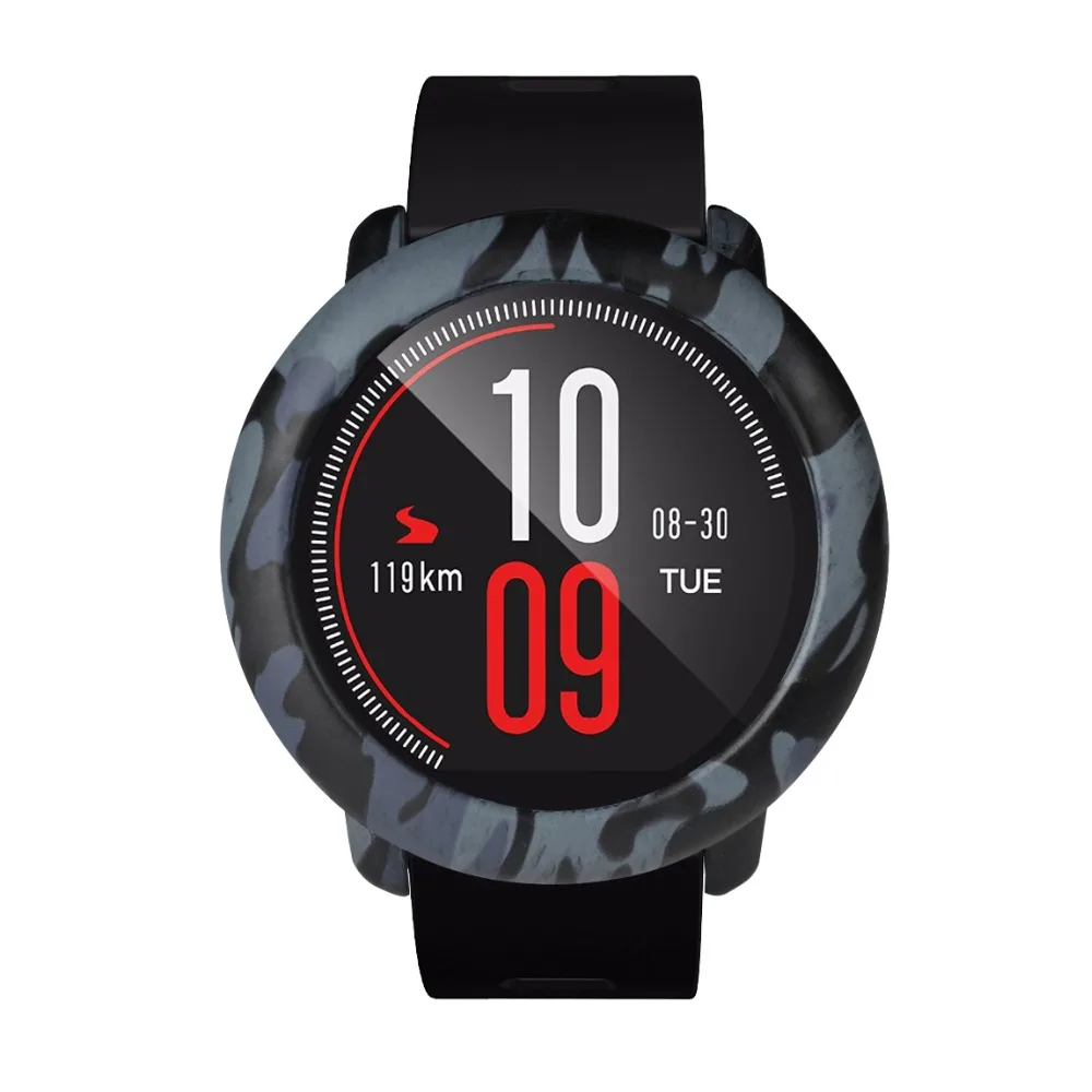 2 в 1 Камуфляжный Тонкий чехол для Xiaomi Huami Amazfit Pace защитный + пленка экрана часов