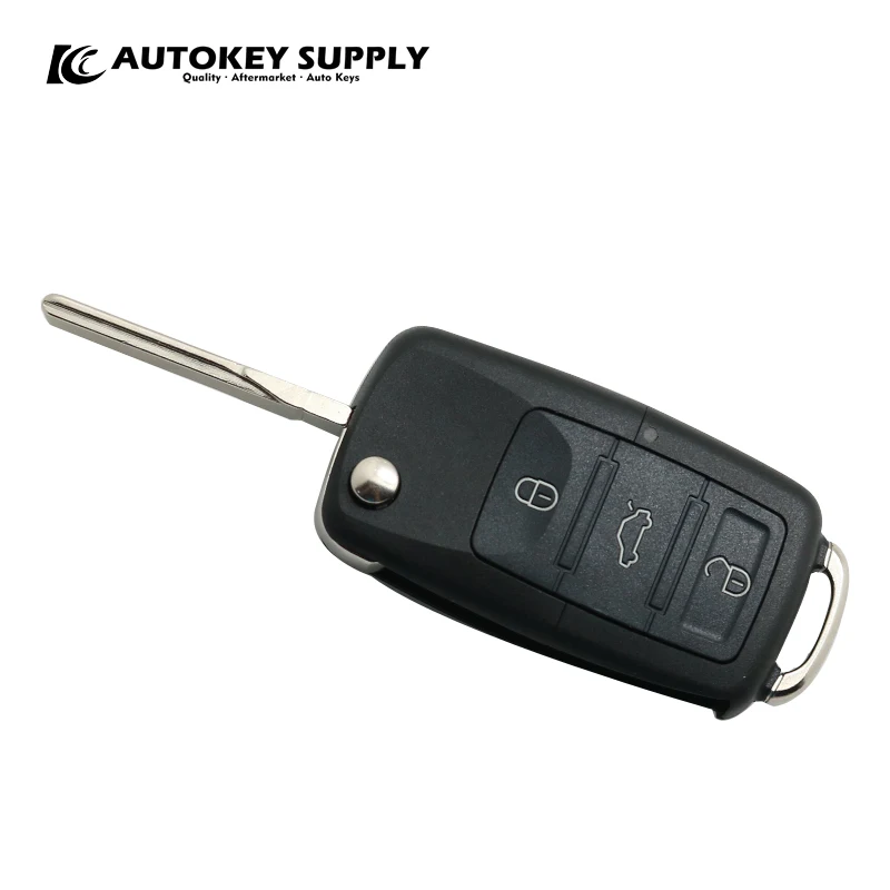 Автомобильный Стайлинг forVW face to face 3 кнопки ASK 433 МГц(обычная копия) Автомобильный ключ AKVWC427