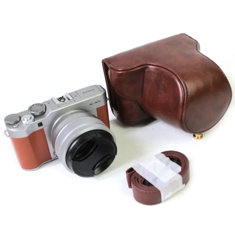 Высококачественный кожаный чехол для Fuji XA5 Fujifilm XA 5 (объектив 15 45 мм) с плечевым