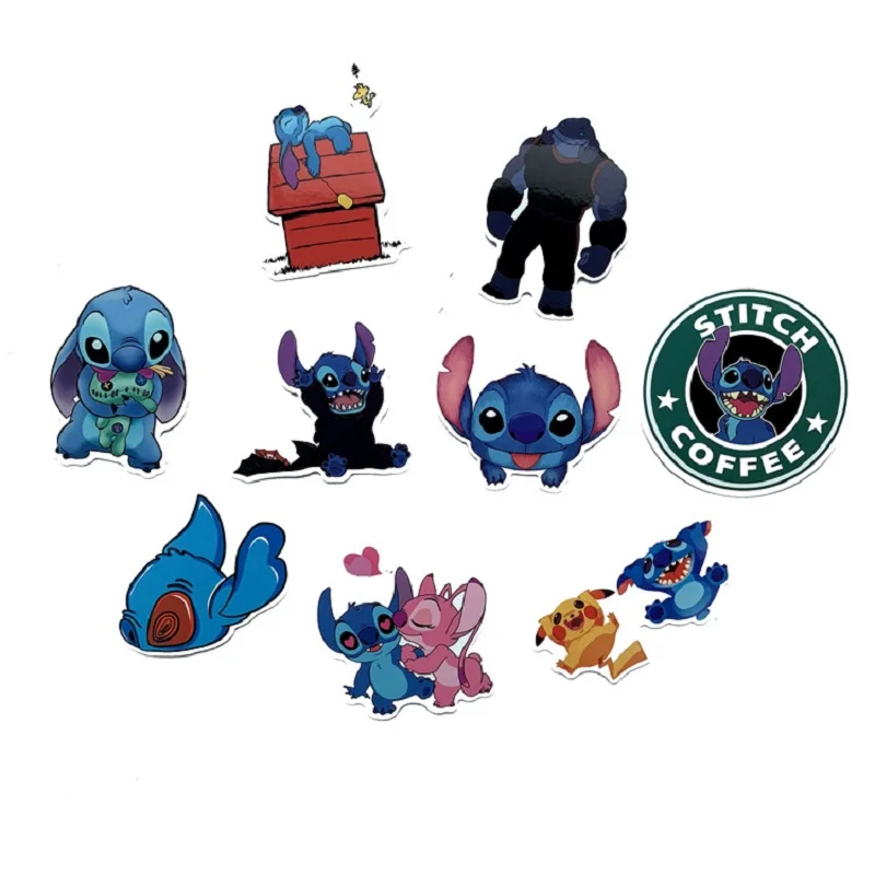 52 шт. Мультяшные наклейки Стич ноутбуки Macbook скейтборды багаг холодильник