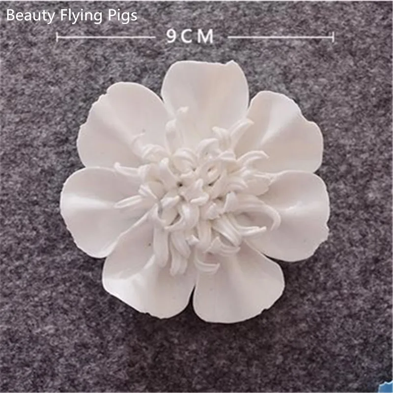 Домашний декор керамический цветок 3d украшение для стены настенный фон гостиной