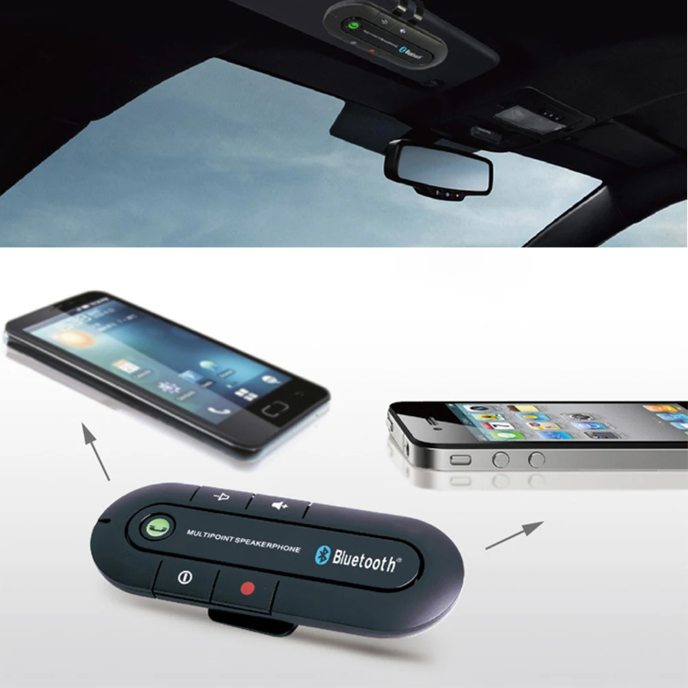 

100% Genuin Handsfree Car Music Receiver Universal Streaming Wireless Auto AUX Audio Multipoint Speakerphone Car Kit