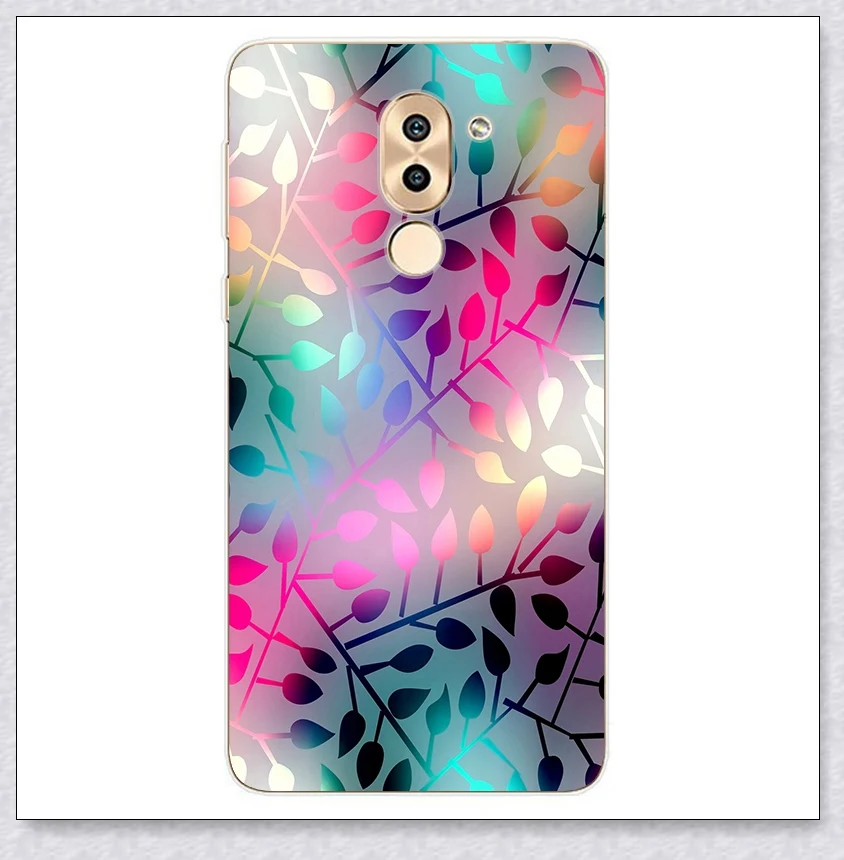 flower Для Fundas huawei Honor 6x чехол s Высокое качество Модный Принт мягкий Силиконовый ТПУ задняя крышка чехол для Honor 6 x Honor6x чехол для телефона - Цвет: flower