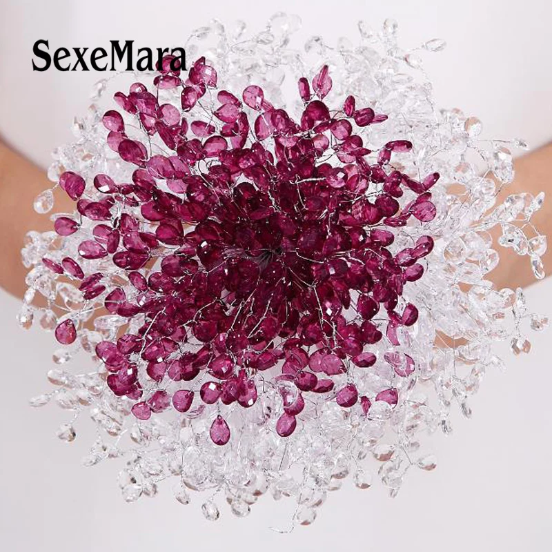 Свадебный букет уникальные свадебные букеты акриловые с кристаллами