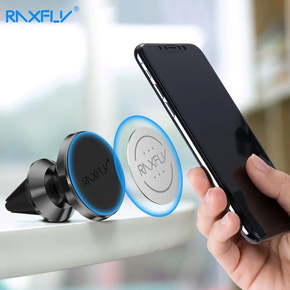 Магнитный автомобильный держатель для телефона iPhone 7 Samsung RAXFLY GPS крепление на