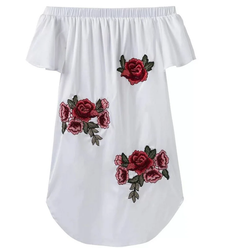 2018 Европейская и американская Новая модная женская одежда с вышивкой без