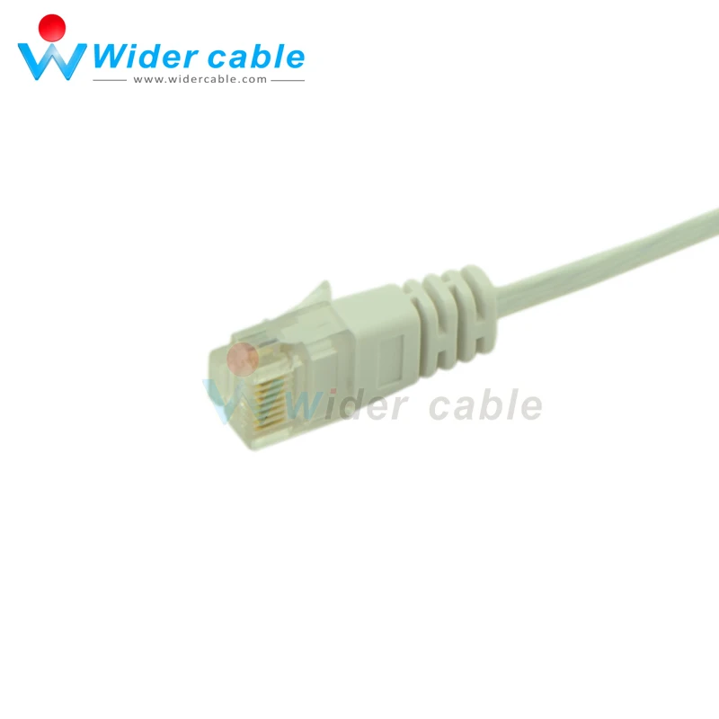 1ft белый Цвет 8P8C cat6 патч-корд с плоским UTP utp сетевой кабель волна куртка |
