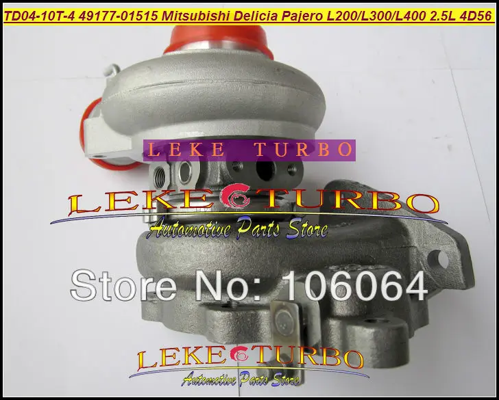 Турбокомпрессор Turbo TD04 49177 01515 01503 для Mitsubishi L300 4WD Delicia Pajero Shogun L200 L400 2.5L D 4D56 с водяным