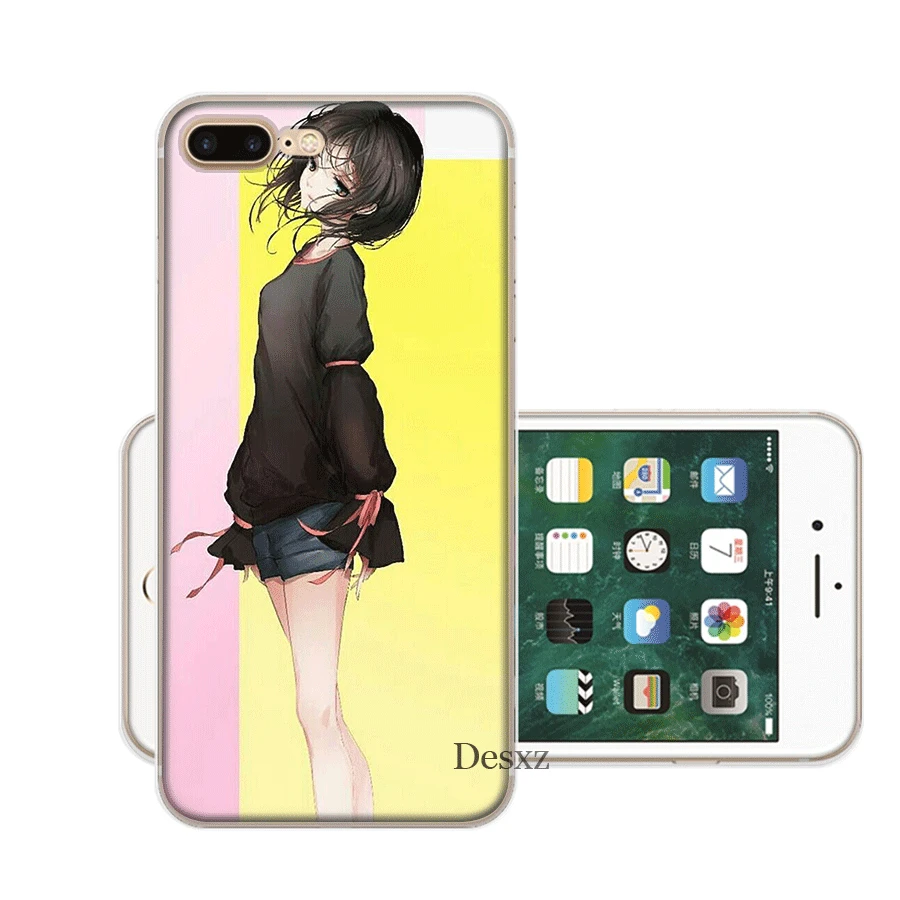 Чехол Desxz Comic Pretty Girl для iPhone 7 8 6 6s Plus 11 Pro X XR XS Max 5 5S SE |