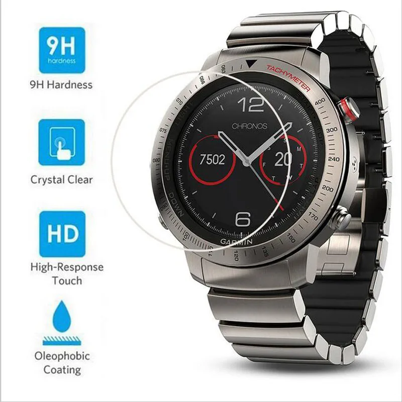 HD прозрачное Закаленное стекло Защитная пленка гвардии для Garmin Fenix Chronos gps