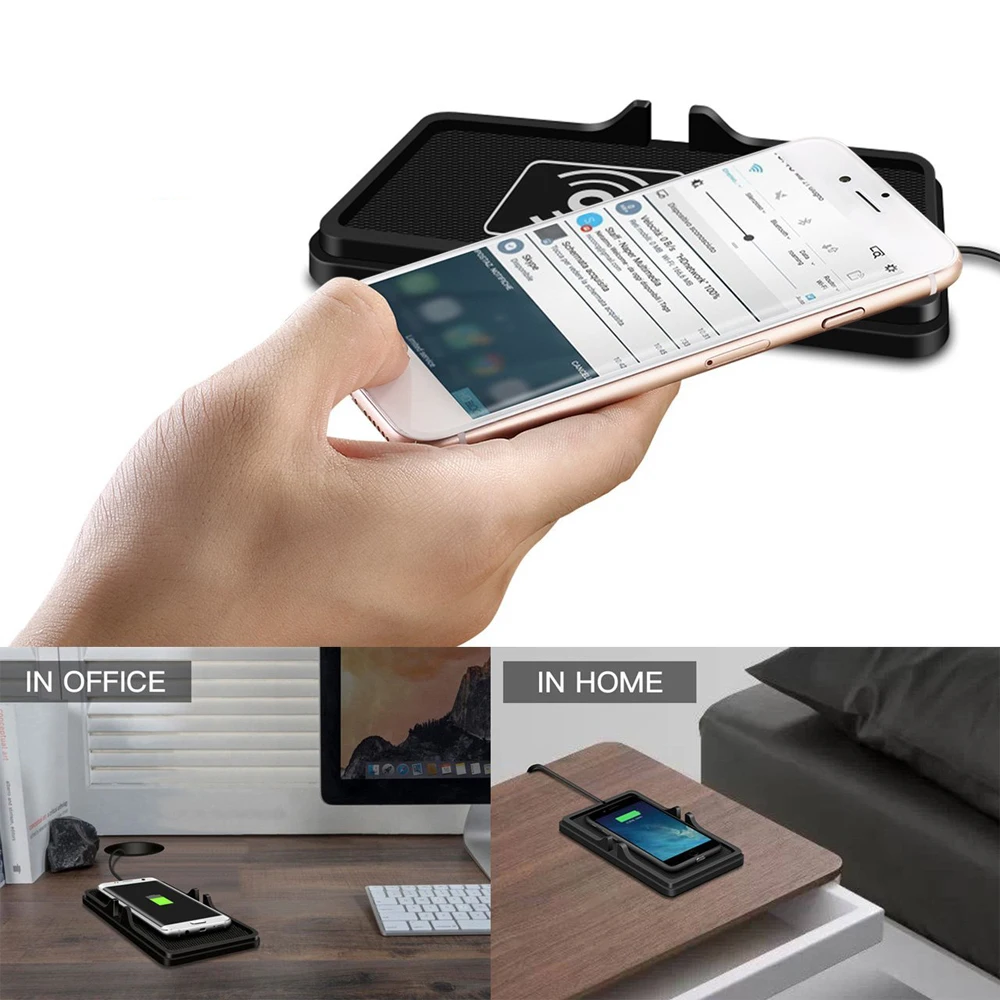 

Original JKING Qi Car Wireless Charger For Samsung S7 S6 Edge S8 Plus Car Holder Charging Pad For iPhone 8/Plus/X