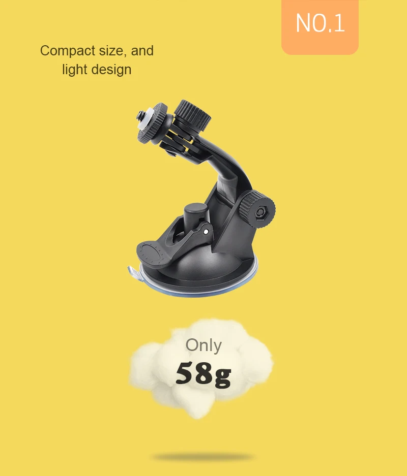 Аксессуары Insta360 ONE X/EVO автомобильное крепление на присоске для Insta360/DJI Pocket 2/Gopro 9 8
