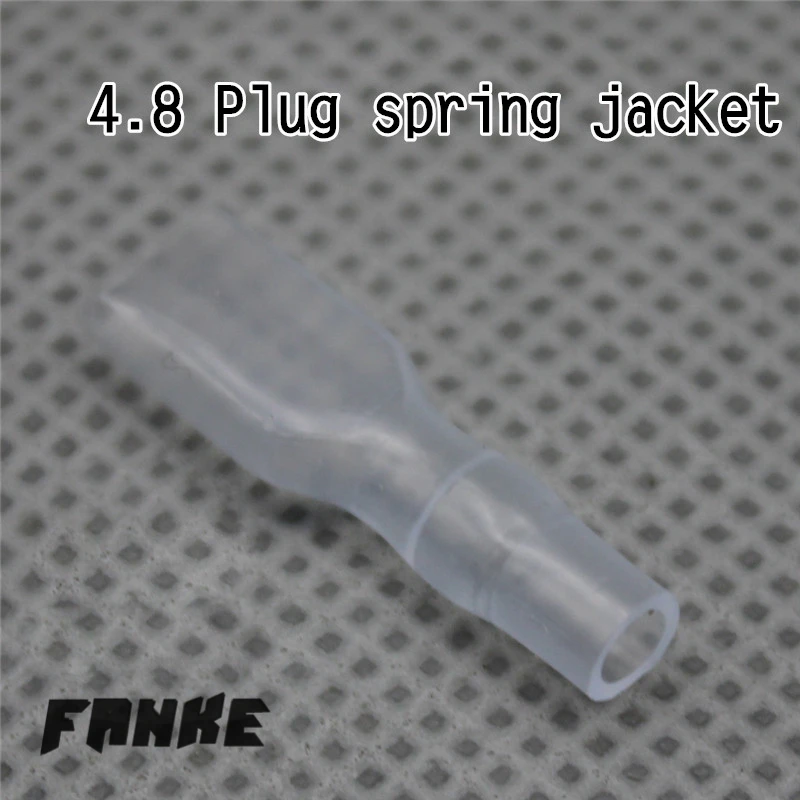 

100pcs/lot 4.8 Plug Spring Jacket/Sheath for Car Speaker Terminals