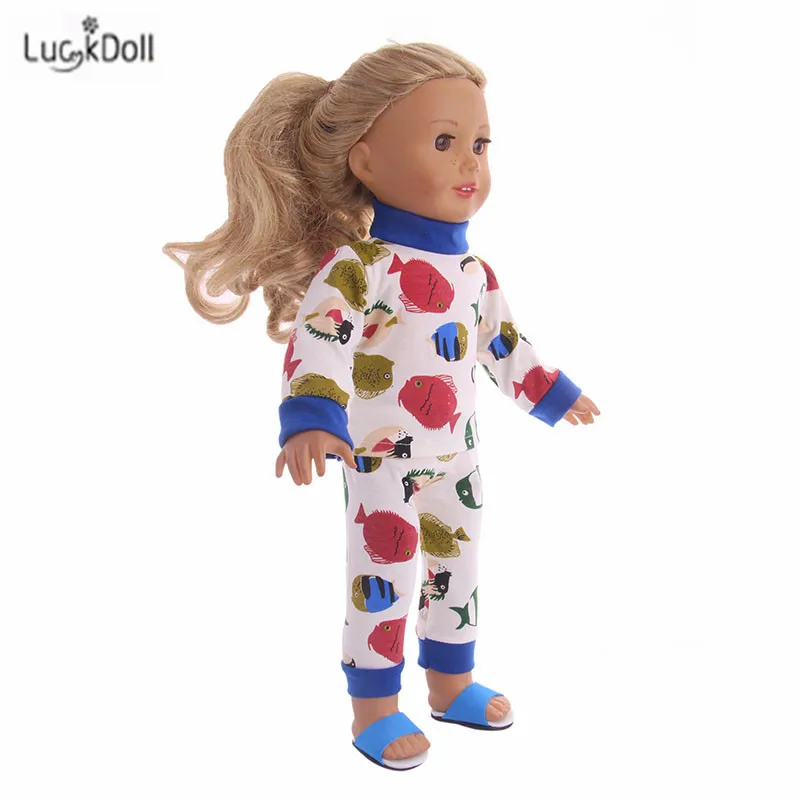 LUCKDOLL летняя модная игрушка в виде костюма подходит для 18-дюймовых американских
