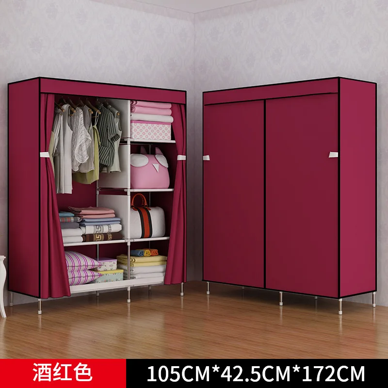 Складной гардероб модный простой шкаф для семьи детский Пыленепроницаемая ткань