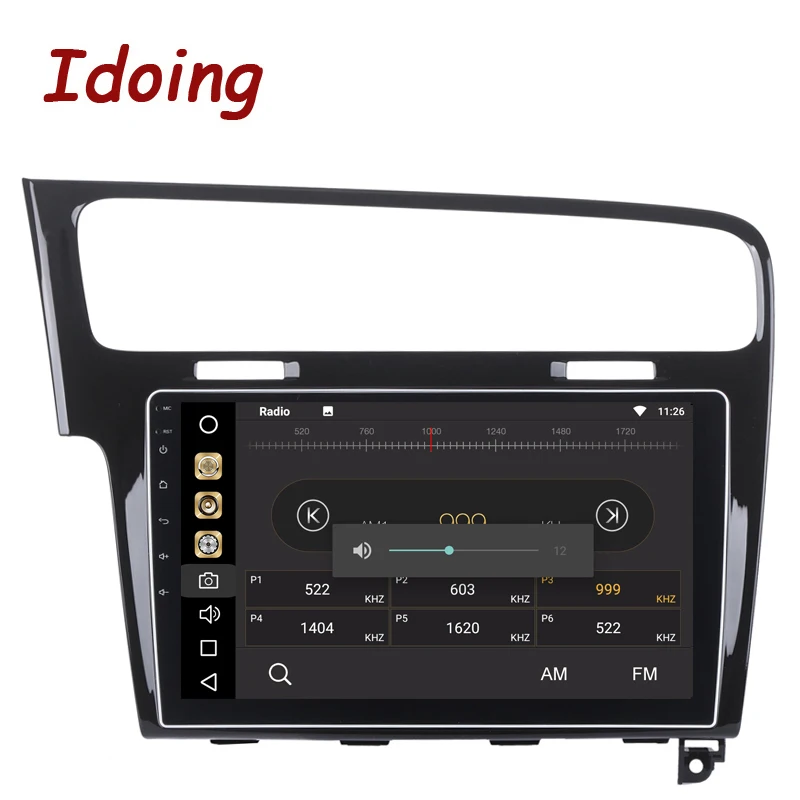 Idoing 1Din 10 2 дюймов Android8.0 Автомобильный GPS Мультимедийный проигрыватель для VW Golf 7 2013