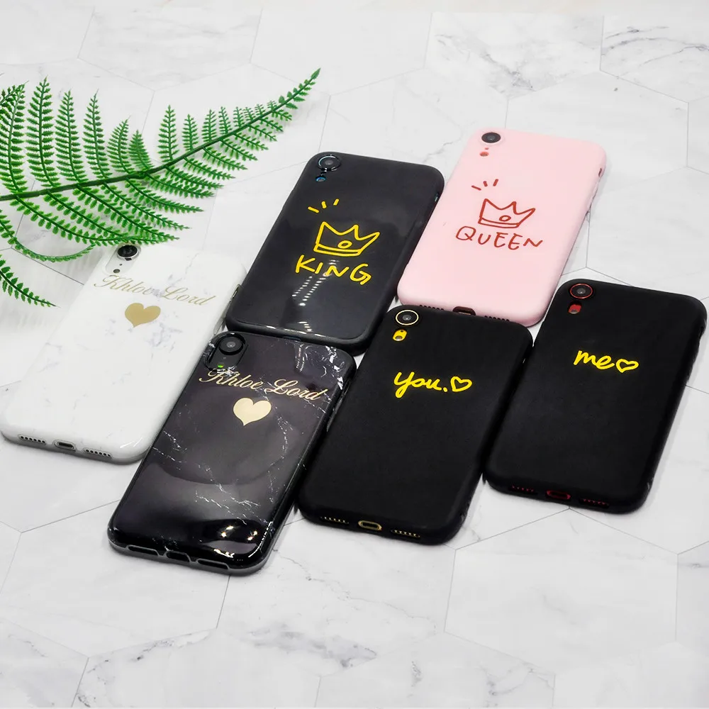 Матовый чехол для телефона iPhone X XS MAX XR розовый черный персональный лидер продаж