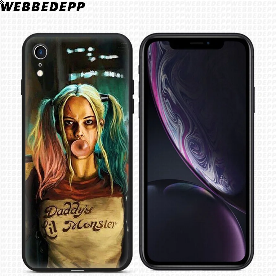 WEBBEDEPP Harley Quinn отряд самоубийц мягкий силиконовый чехол для iPhone 11 Pro Xr Xs Max X или 10 8 7 6