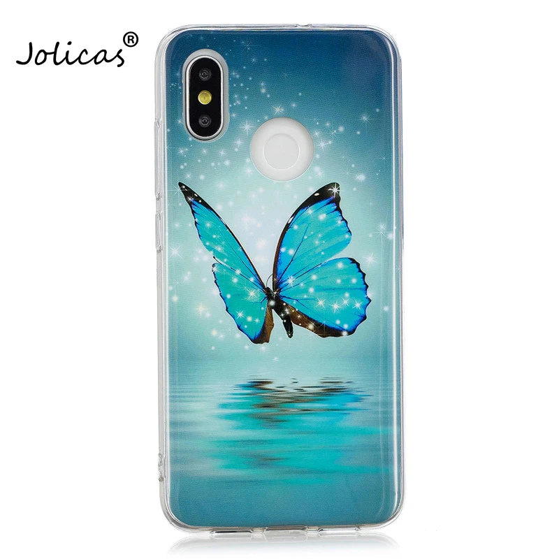 Xiaomi mi 8 светящийся чехол на СПС Coque Сова единорог мультфильм Fundas для Мягкий