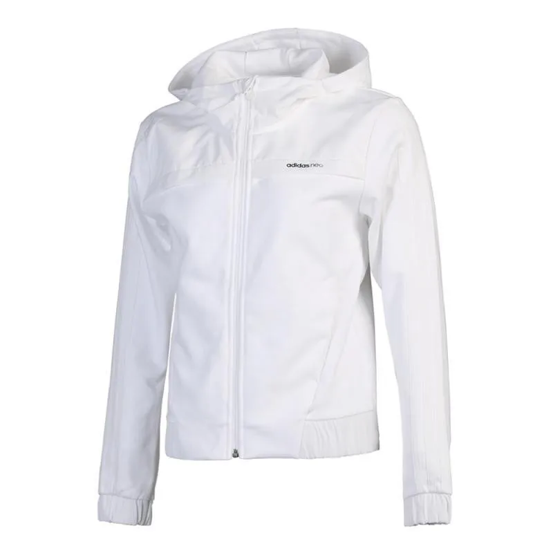 Оригинальный Новое поступление 2018 Adidas NEO W EMBRD ZIP HDY Женская куртка для бега с