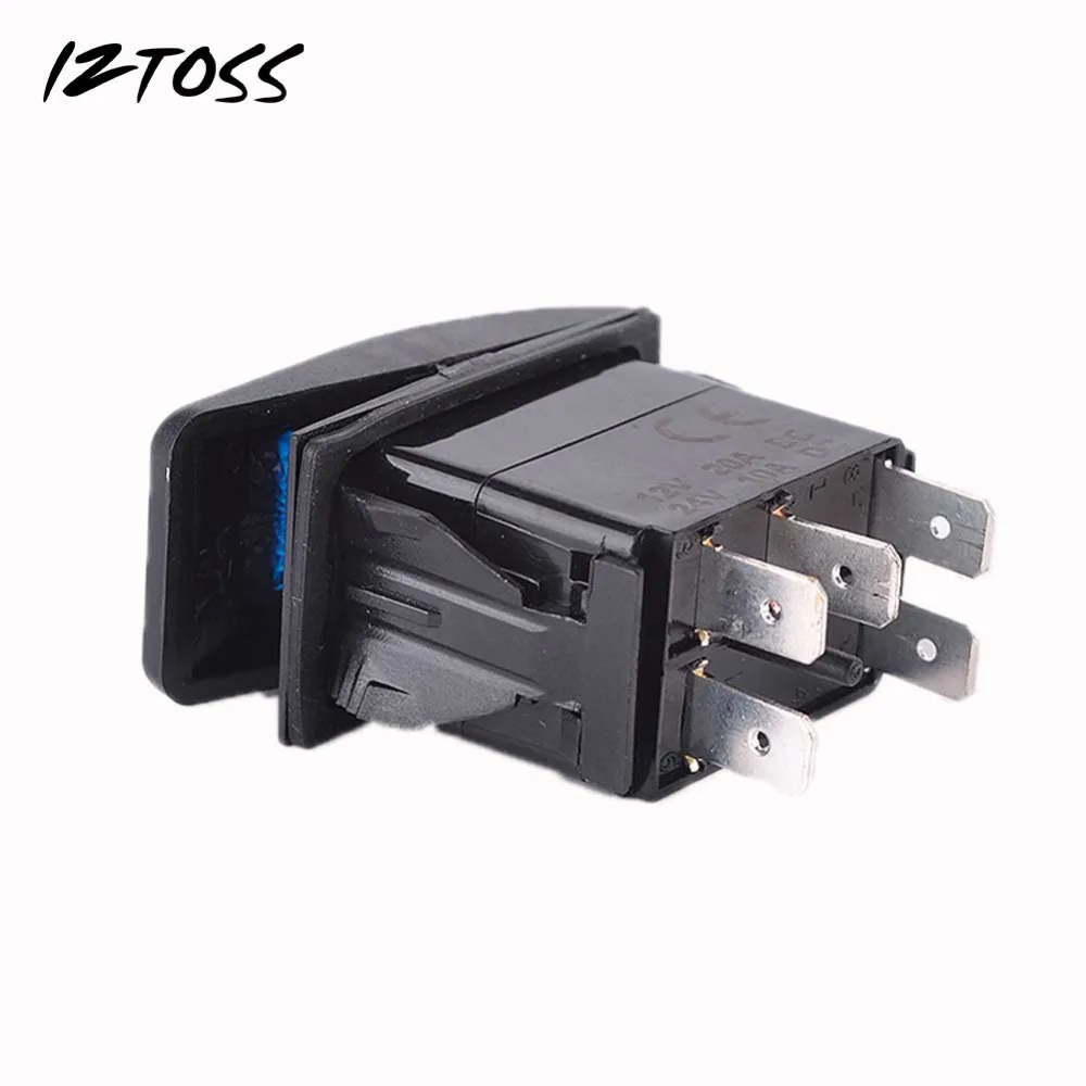 IZTOSS элементарных с подсветкой включения выключения рокер однополюсного