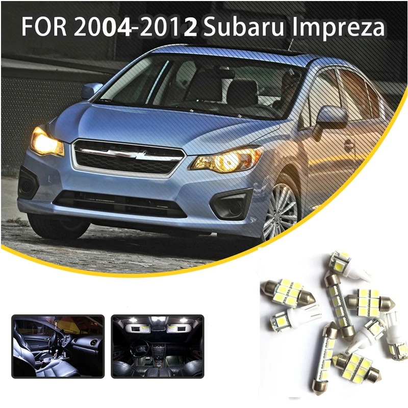 JGAUT для Subaru Impreza Sedan или Wagon 2004 2012 8 шт. белый красный светодиодный автомобиль
