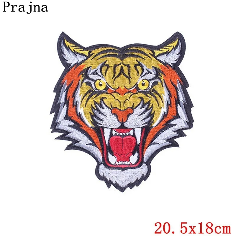 Prajna нашивки в стиле панк пистолеты N Розы череп железные наклейки большая вышивка нашивки для байкеров одежда большие нашивки Лидер продаж - Цвет: Золотой