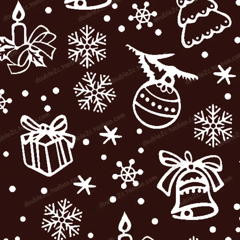 

Christmas Chocolate Transfer Sheet,10PCS 32x21cm,Snowflake Transfer Chocolate Sheets,Baking & Pastry Tools,Chocolate Tools