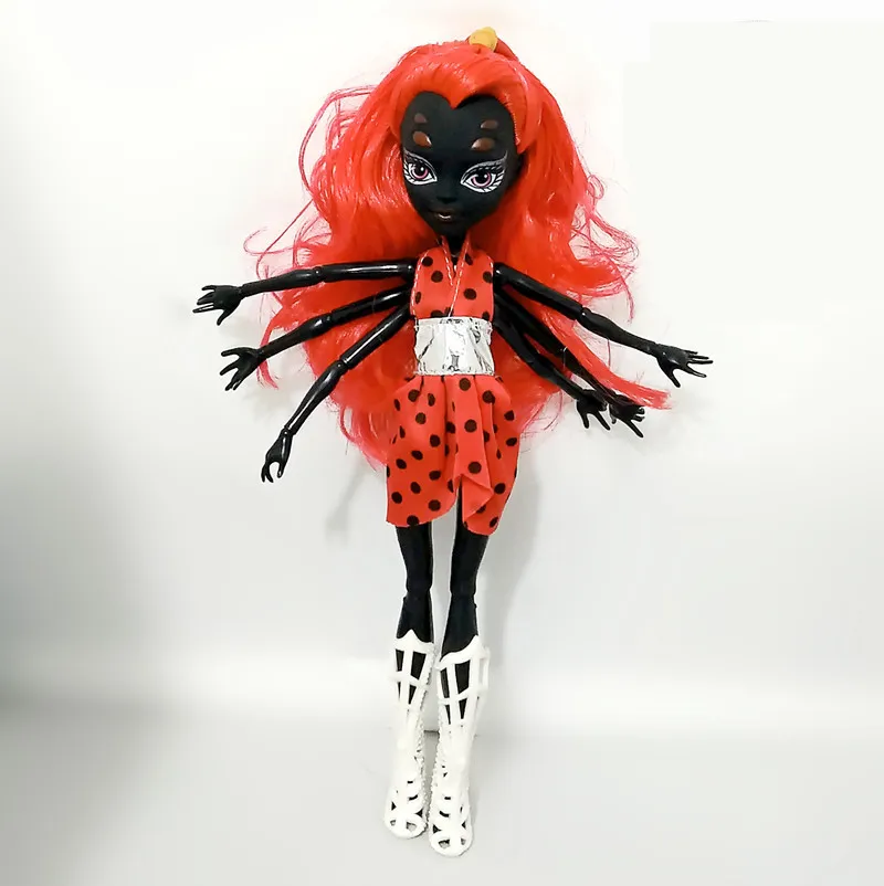 Модные куклы высокого качества Дракулаура Clawdeen Wolf Френки Штейн черный паук WYDOWNA