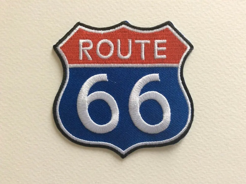 Заводская Вышитая эмблема Route 66 с логотипом Плющ 8 3*8 3 см|Значки| |