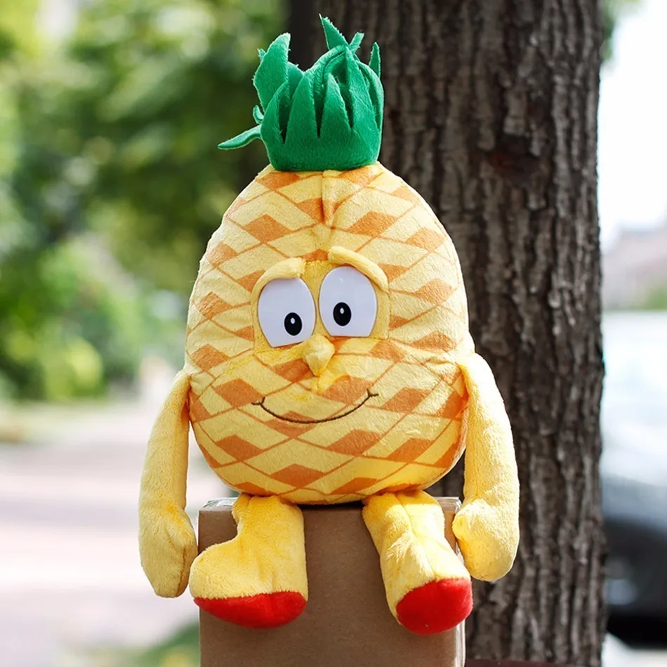 pineapple Новые фрукты овощи лимон ананас горох сельдерей цветная капуста " Мягкие плюшевые игрушки куклы - Цвет: pineapple