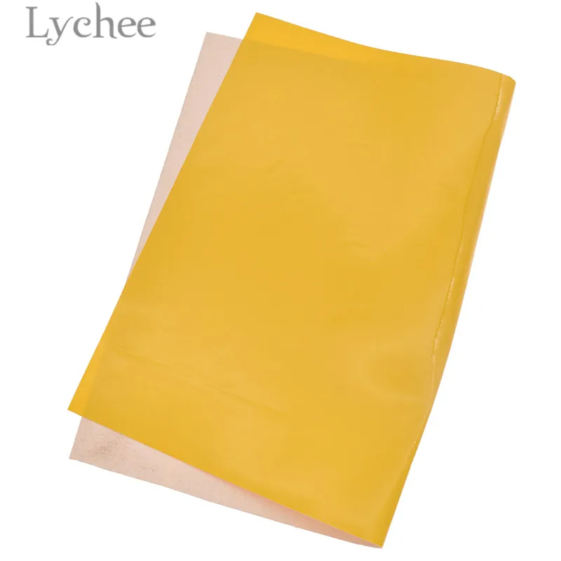 Lychee Life 29x21 см A4 зеркальный из ПВХ кожи ткань сплошной цвет искусственная кожа DIY