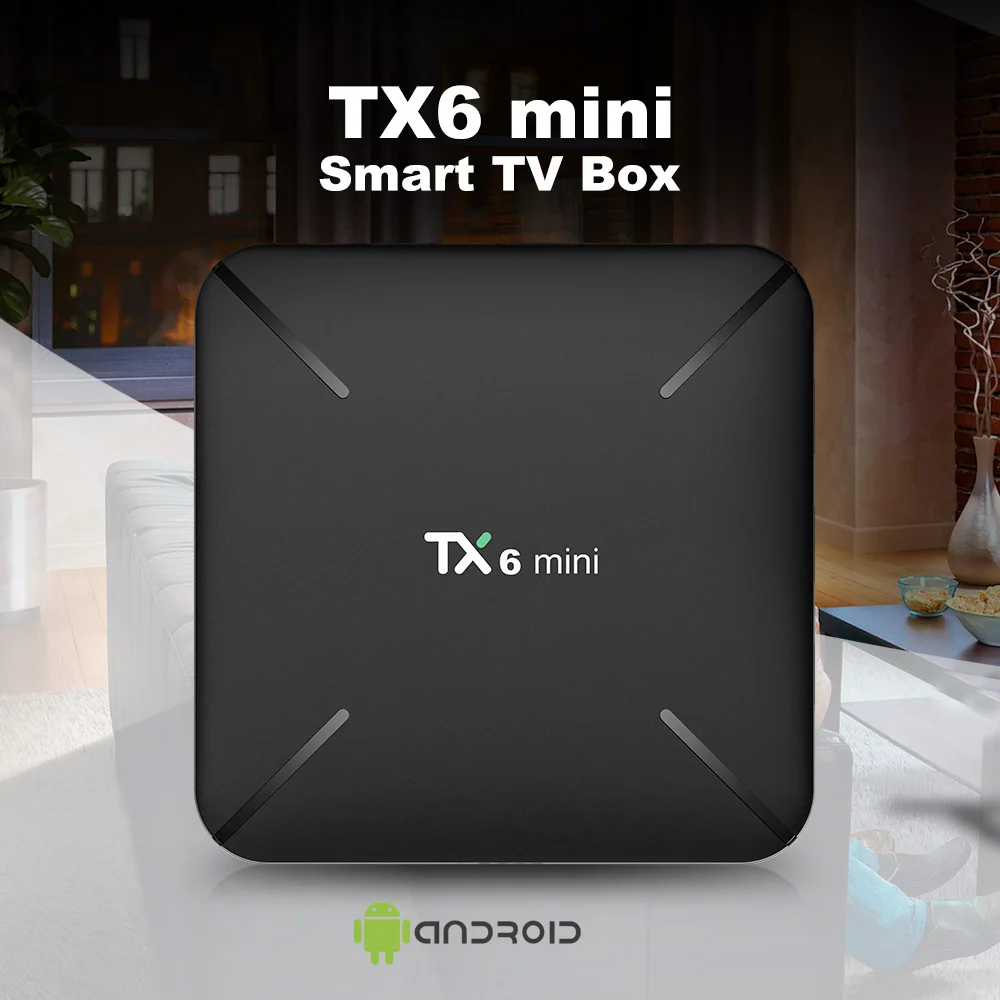 Tanix TX6 Мини Смарт ТВ приставка android 9,0 Allwinner H6 2G+ 16G 2,4 GHz WiFi Поддержка 4K H.265 ТВ приёмник Netflix приставка TX6mini