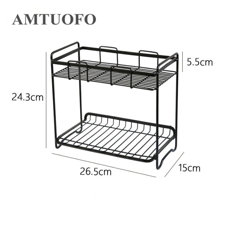 AMTUOFO Кухня Организатор утечка стойку гладить Кофе посуда чашки