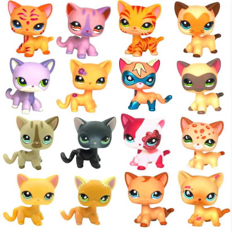 Lps игрушки для домашних животных кошка стоящая редкая маленькая собака колли