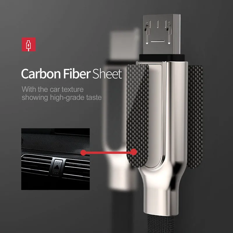 TOTU микро USB кабель для Samsung Xiaomi Huawei 2.4A Быстрая зарядка данных синхронизации Microusb