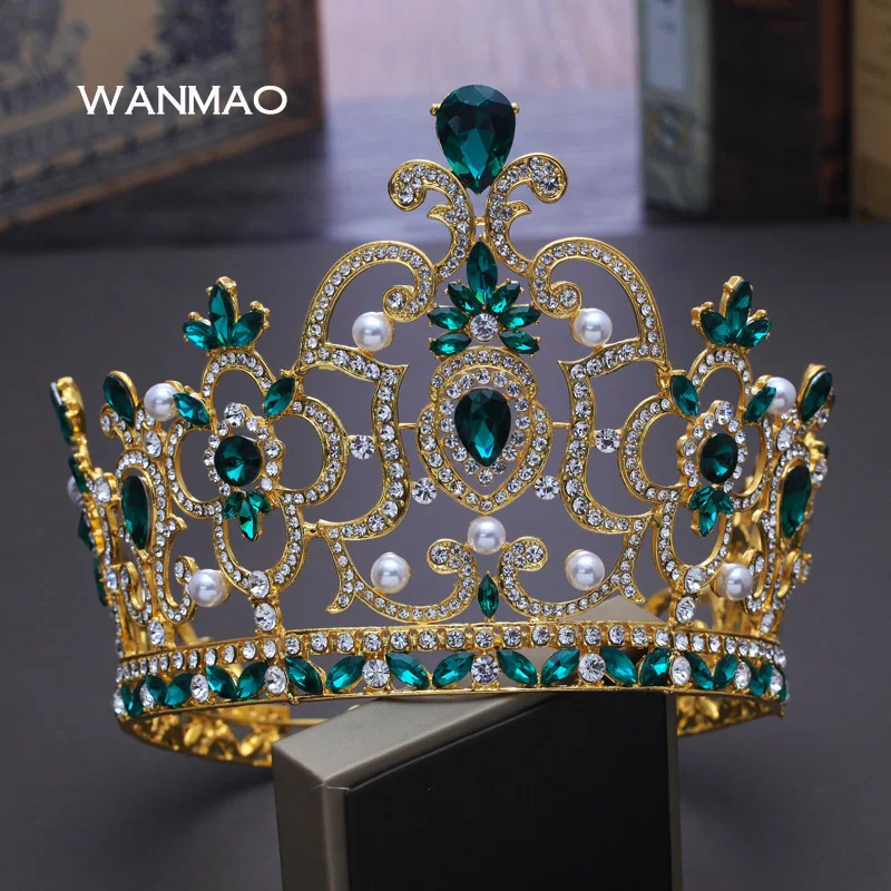 High-grade bride Baroque Crown Accessories Personality Large Headdress Wedding Queen Women Jewelry HD288 | Украшения и аксессуары
