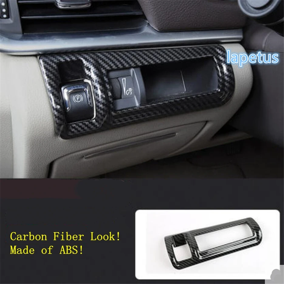 

Lapetus Electrical Parking Hand Brake Decoration Frame Cover Trim 1 Piece ABS Fit For Cadillac XTS 2015 - 2019 Carbon Fiber Look