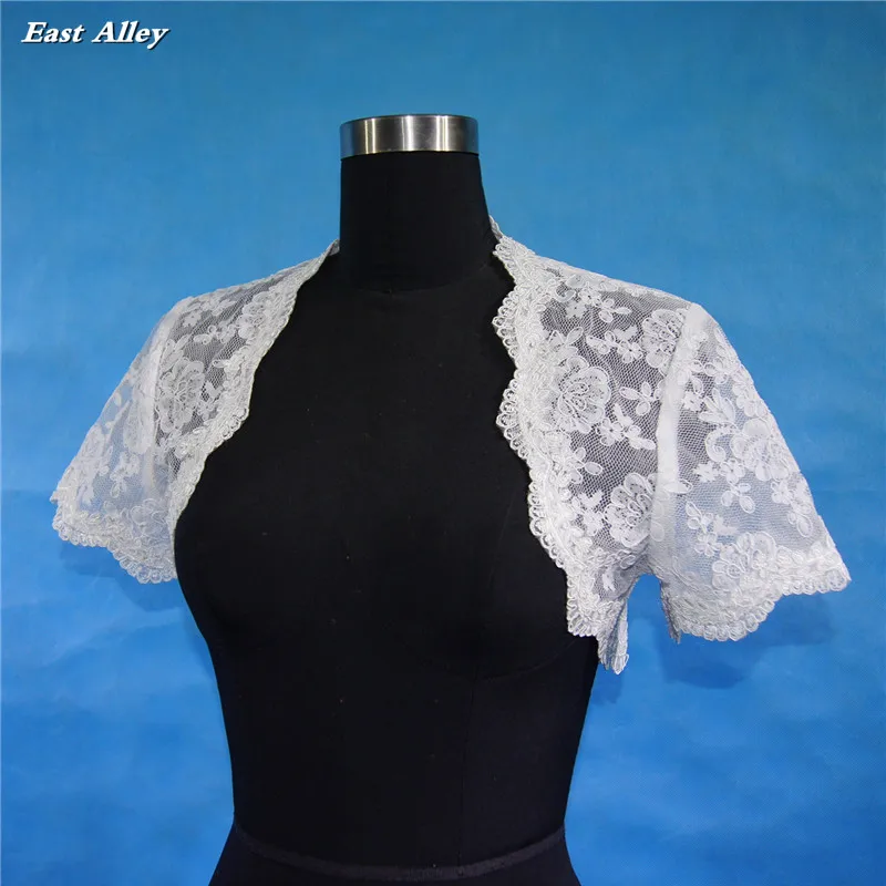 

New LACE Wedding Jacket/Bolero Bridal Dress Accessory Stock White/Ivory