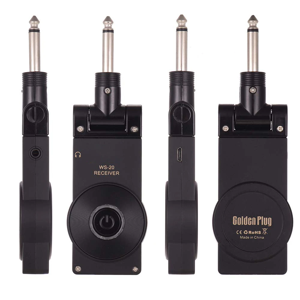 

A8 UHF Wireless Guitar Transceiver Set 730MHZ 50M Range Built-In Lithium Rechargeable Battery Range For Electric Guitars Bass