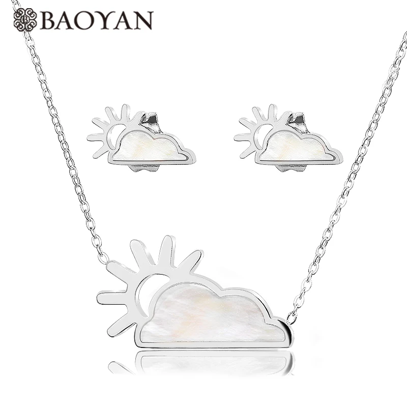 BAOYAN золотистый Серебристый с розой золотой цвет простое облако и медальон в